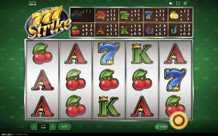 777 Strike base gameplay